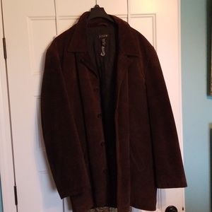 Chocolate Suede Men's Coat